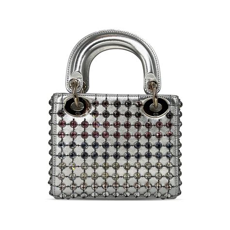 silver lady dior bag